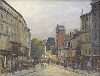 巴黎、蒙马特、修道院街 Paris, Montmartre, La Rue Des Abbesses，皮埃尔-雅克·佩尔蒂埃