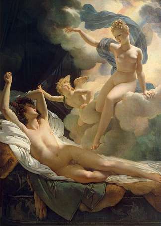 墨菲斯和鸢尾花 Morpheus and Iris (1811)，皮耶尔·纳西斯·盖兰