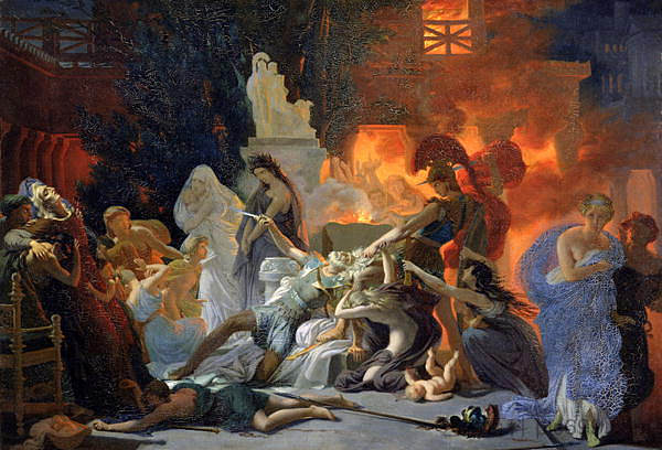 普里阿姆之死 The Death of Priam (c.1817),皮耶尔·纳西斯·盖兰