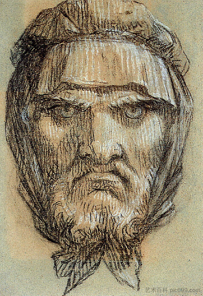 财富之神普鲁图斯的首领 Head of Plutus, God of Wealth,皮埃尔·保罗·普吕东