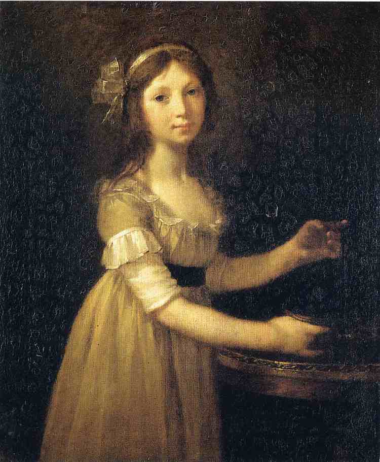 玛格丽特-玛丽·拉格尼尔，十岁 Marguerite-Marie Lagnier, ten years old (1796; France  )，皮埃尔·保罗·普吕东