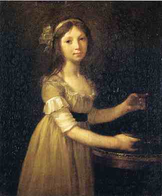 玛格丽特-玛丽·拉格尼尔，十岁 Marguerite-Marie Lagnier, ten years old (1796; France                     )，皮埃尔·保罗·普吕东