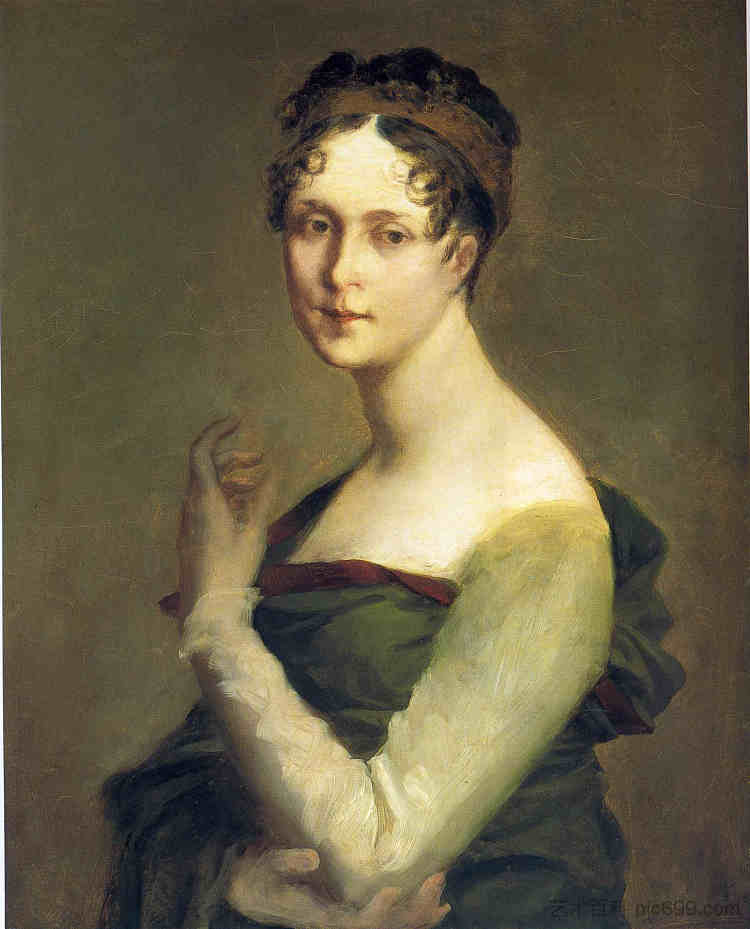 约瑟芬·德·博阿尔奈的肖像 Portrait of Josephine de Beauharnais (1800; France  )，皮埃尔·保罗·普吕东