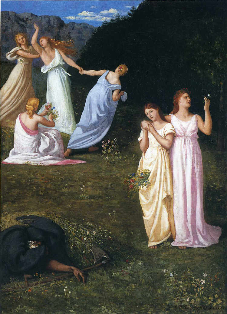 死亡与少女 Death and the Maidens (1872),皮埃尔·皮维·德·夏凡纳