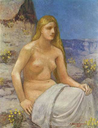 忏悔的抹大拉 The Penitent Magdalen (1897)，皮埃尔·皮维·德·夏凡纳