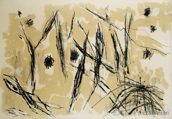 组成四 Composition IV (1954)，皮埃尔·塔尔-科特