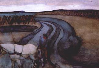 在工作中/在陆地上 At Work / On the Land (1898)，皮特·蒙德里安