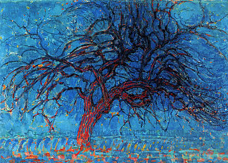 阿文德（晚上）：红树 Avond (Evening): The Red Tree (1908 – 1910)，皮特·蒙德里安