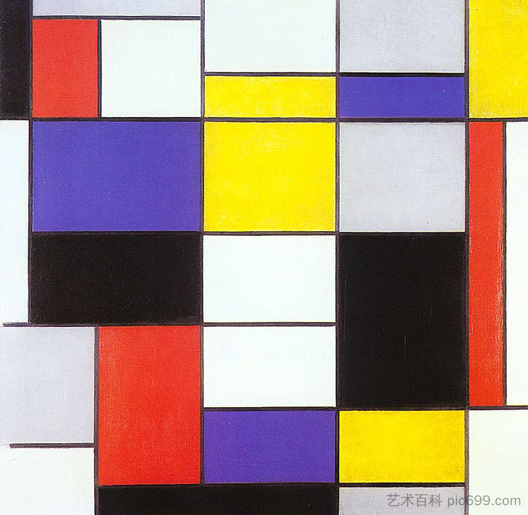 组成A Composition A (1923),皮特·蒙德里安
