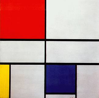 组合物C（III号），包括红色，黄色和蓝色 Composition C (No.III) with Red, Yellow and Blue (1935)，皮特·蒙德里安