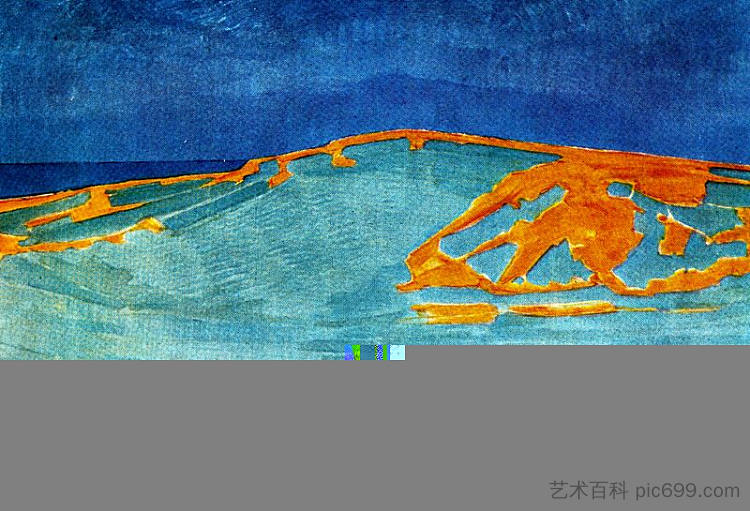 泽兰的沙丘 Dune in Zeeland (1910)，皮特·蒙德里安