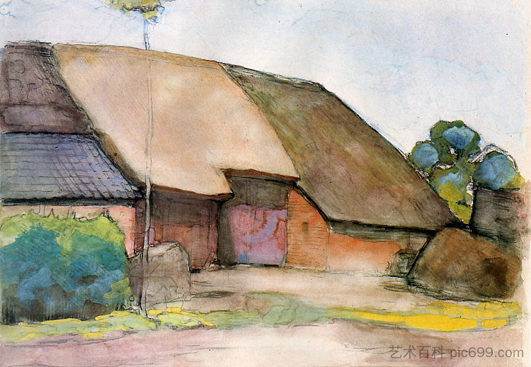 农场太阳 Farm Sun (1904),皮特·蒙德里安