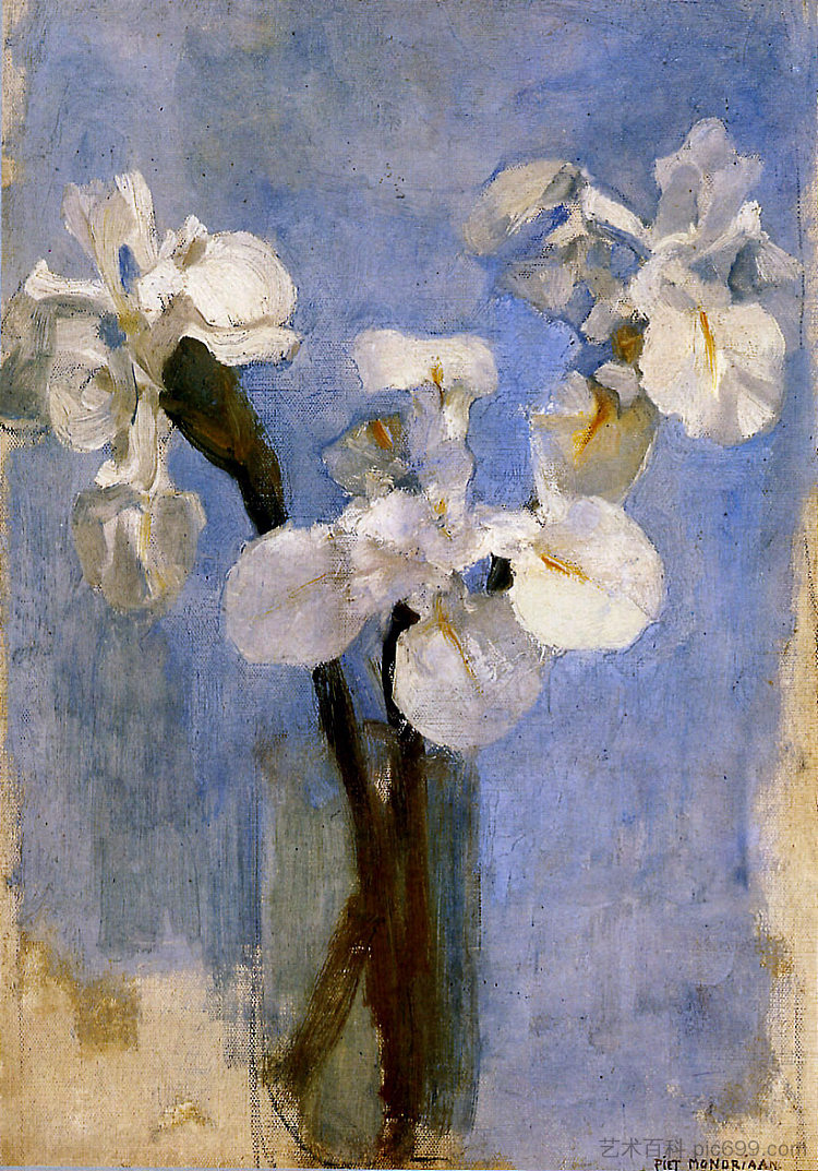 花朵太阳 Flowers Sun (1909),皮特·蒙德里安