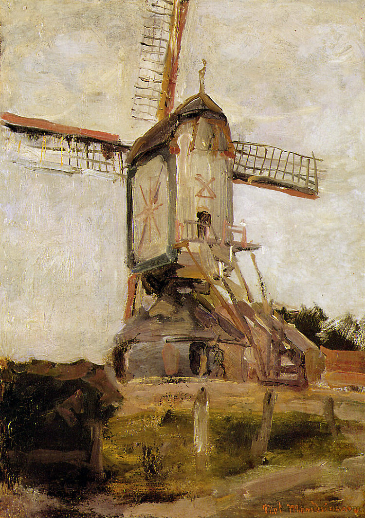 希斯韦克太阳磨坊 Mill of Heeswijk Sun (1904),皮特·蒙德里安