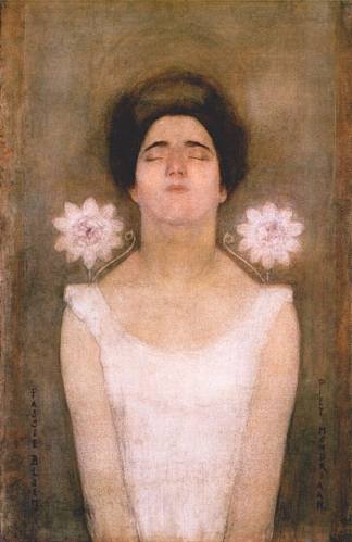 西番莲 Passionflower (1908)，皮特·蒙德里安