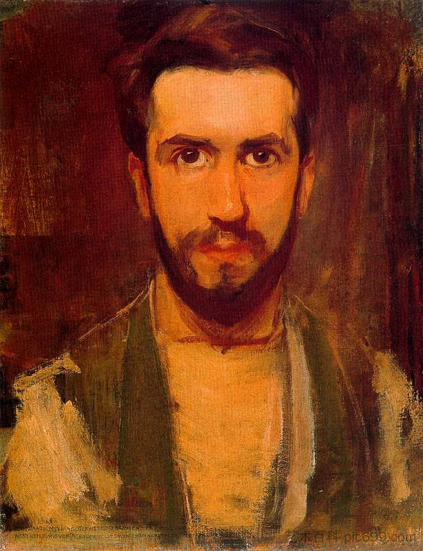 自画像 Self Portrait (1900)，皮特·蒙德里安