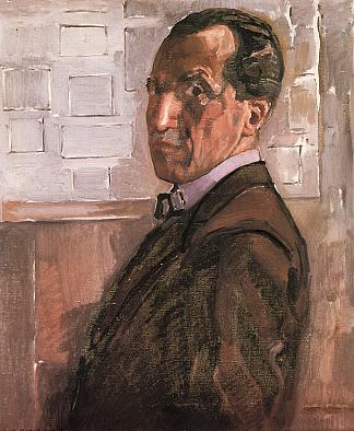 自画像 Self Portrait (1918)，皮特·蒙德里安