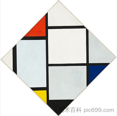 第四号锭剂成分 Tableau No. IV - Lozenge Composition，皮特·蒙德里安