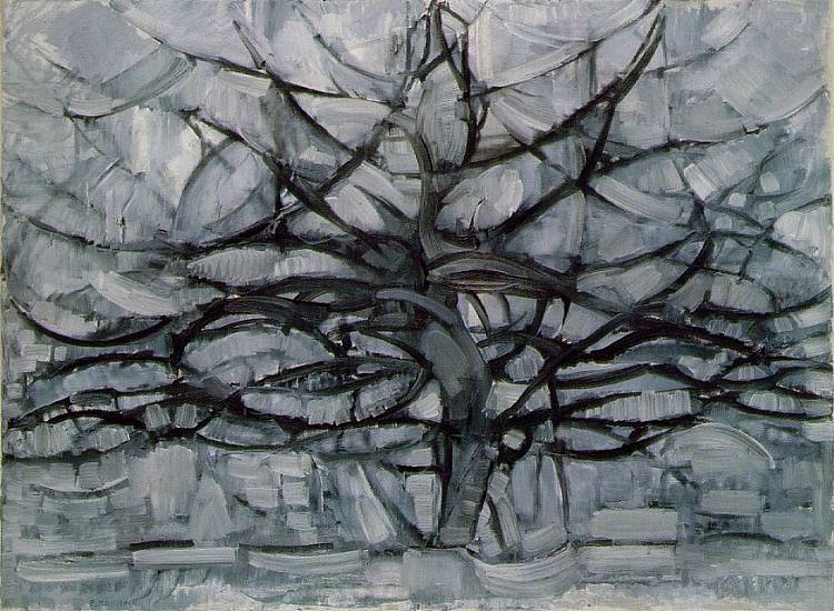 灰树 The Gray Tree (1911)，皮特·蒙德里安