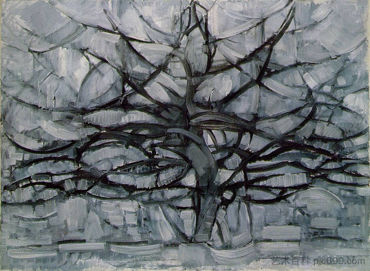 灰树 The Gray Tree (1911),皮特·蒙德里安