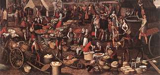 市场场景 Market Scene (1550)，彼得·艾尔特森