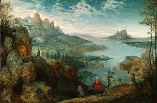 飞往埃及的风景 Landscape with the Flight into Egypt (1563)，彼得·勃鲁盖尔