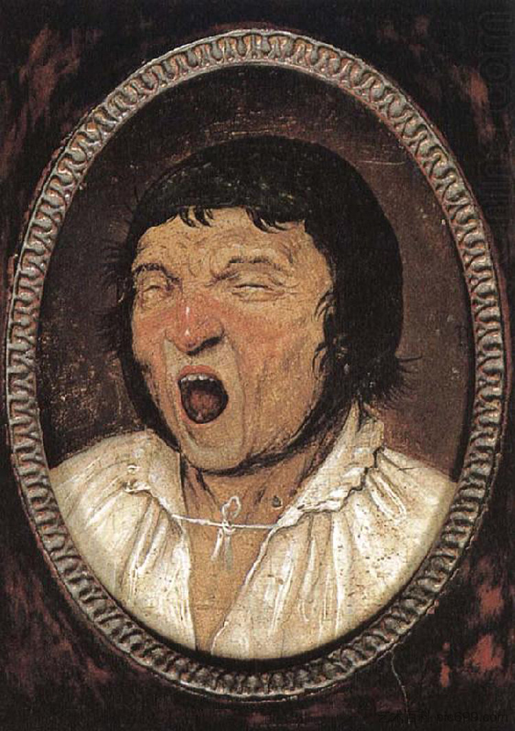 打哈欠的人（有争议的归属） Yawning Man (disputed attribution) (c.1563)，彼得·勃鲁盖尔