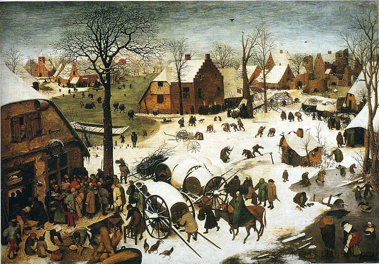 伯利恒人口普查 Census at Bethlehem (1566),彼得·勃鲁盖尔