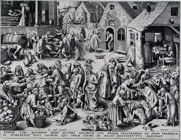 慈善 Charity (c.1556 - c.1560)，彼得·勃鲁盖尔