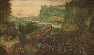 扫罗的自杀 The Suicide of Saul (1562)，彼得·勃鲁盖尔