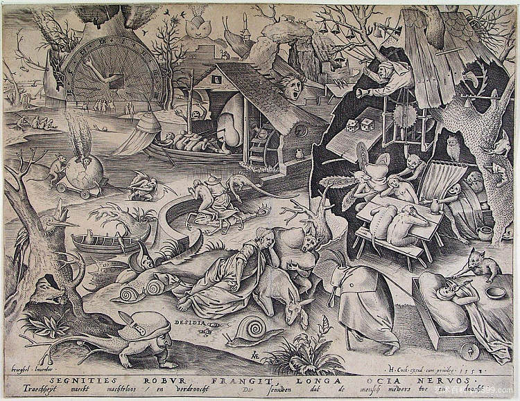 懒惰 Laziness (c.1556 - c.1560)，彼得·勃鲁盖尔