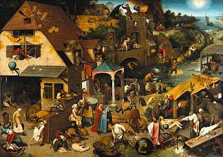 荷兰谚语 Netherlandish Proverbs (1559)，彼得·勃鲁盖尔