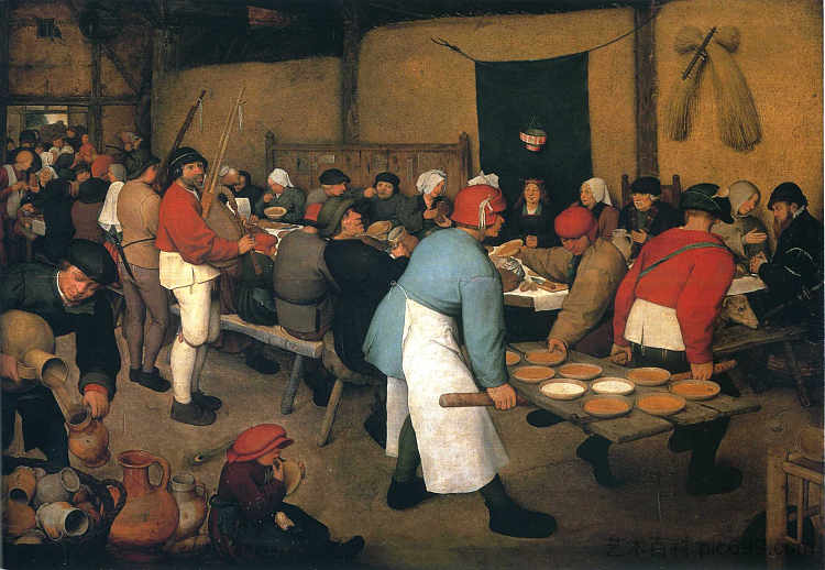 农民婚礼 Peasant Wedding (1568),彼得·勃鲁盖尔