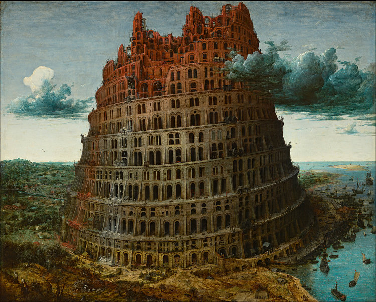 巴别塔的“小”塔 The "Little" Tower of Babel (1563)，彼得·勃鲁盖尔