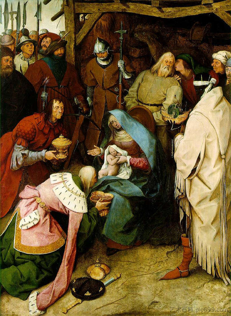 国王的崇拜 The Adoration of the Kings (1564),彼得·勃鲁盖尔