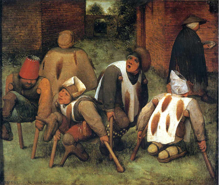 乞丐 The Beggars (1568; Brussels,Belgium  )，彼得·勃鲁盖尔