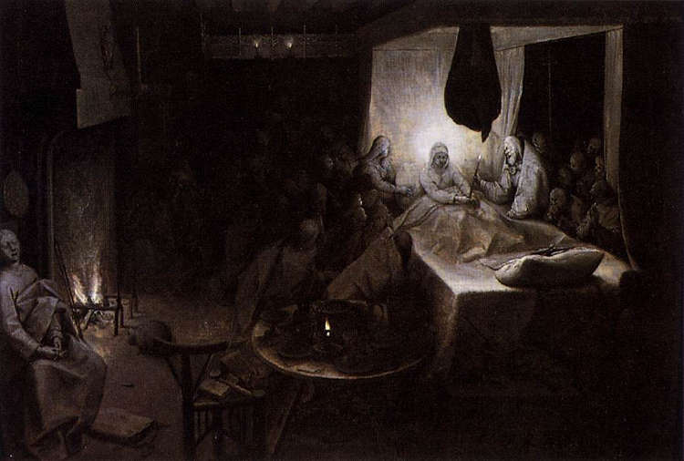 圣母之死 The Death of the Virgin (c.1564),彼得·勃鲁盖尔