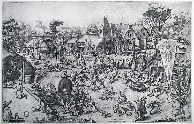 圣乔治节的博览会 The Fair on St. George's Day (c.1557 - c.1561)，彼得·勃鲁盖尔