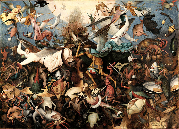 叛逆天使的堕落 The Fall of the Rebel Angels (1562)，彼得·勃鲁盖尔