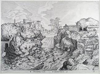 蒂沃利的景色 View of Tivoli (c.1555 – c.1556)，彼得·勃鲁盖尔