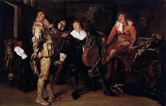 演员更衣室 The Actors’ Changing Room (1635)，彼得·柯德