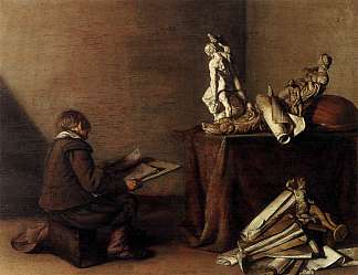 年轻的制图员 The Young Draughtsman (1630)，彼得·柯德