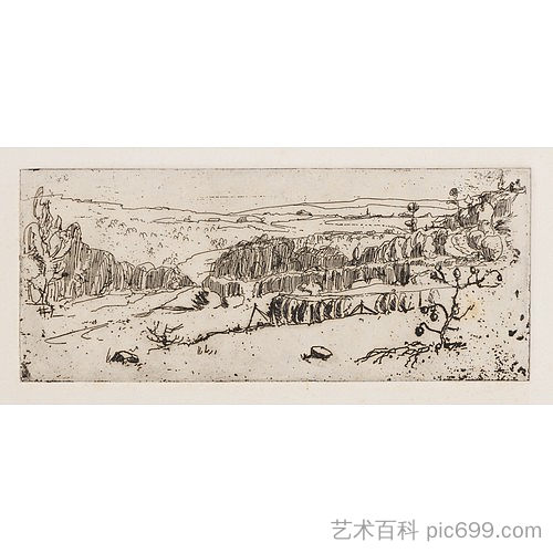 岩石景观 - 丁克斯·斯坦私人收藏 Rocky Landscape - DinksFãStan Private Collection，彼得威廉弗雷德里克温宁