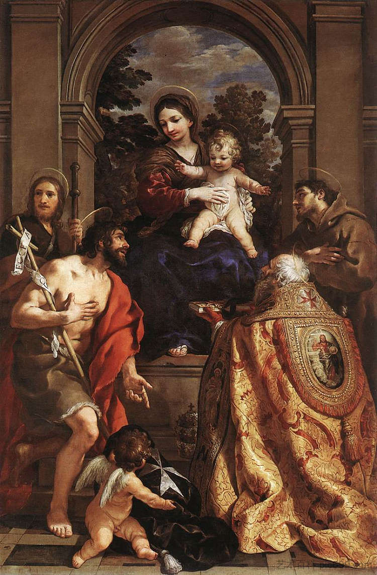 麦当娜和圣徒 Madonna and Saints (1626 - 1628)，彼得罗·达·科尔托纳