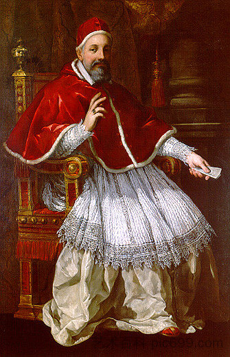 教皇乌尔班努斯八世（马费奥·巴贝里尼） Pope Urbanus VIII (Maffeo Barberini) (1627)，彼得罗·达·科尔托纳