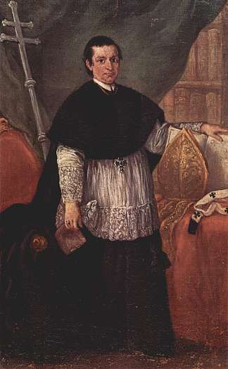 贝内代托·加纳索尼主教的肖像 Portrait of Bishop Benedetto Ganassoni (1774)，彼得罗·隆吉