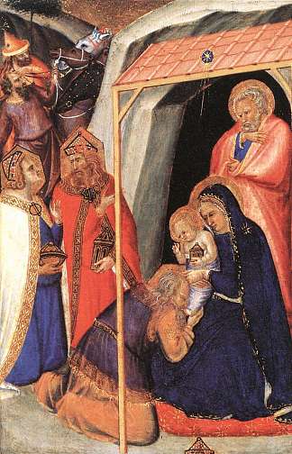 贤士的崇拜 Adoration of the Magi (1340)，彼得罗·洛伦泽蒂