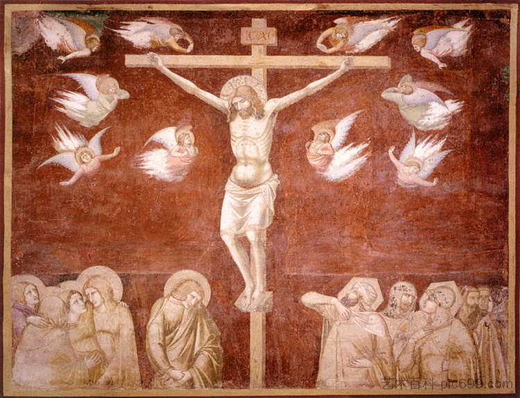 受难 Crucifixion (c.1336 - c.1337)，彼得罗·洛伦泽蒂