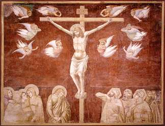 受难 Crucifixion (c.1336 – c.1337)，彼得罗·洛伦泽蒂