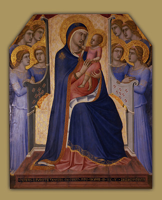 麦当娜和孩子与八个天使 Madonna Col Bambino Fra Otto Angeli，彼得罗·洛伦泽蒂